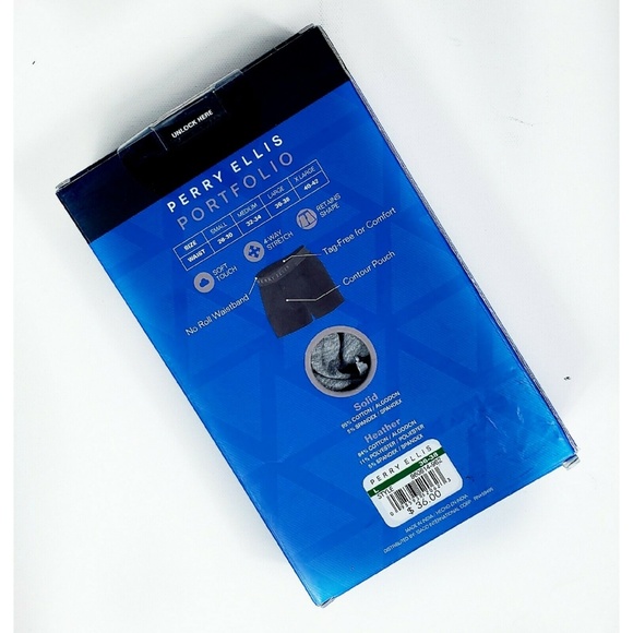 SOLD☆ Perry Ellis Portfolio 3 Pk Boxer Briefs L - Picture 2 of 2